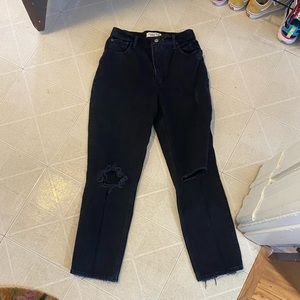 Abercrombie & Fit ultra high rise 90s straight curve love size 6 short